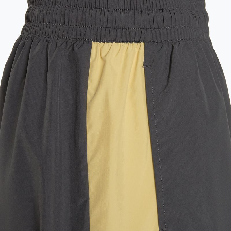 Women's Nike Sportswear Woven High-Waisted dark smoke grey/saturn gold/white trousers 4