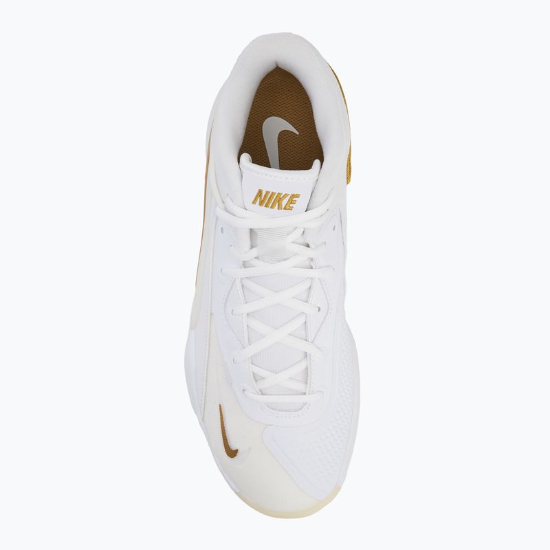 Nike React Hyperset 2 volleyball shoes white/white/metallic gold 5