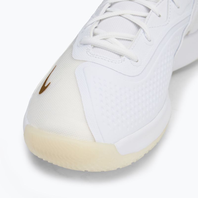 Nike React Hyperset 2 volleyball shoes white/white/metallic gold 7