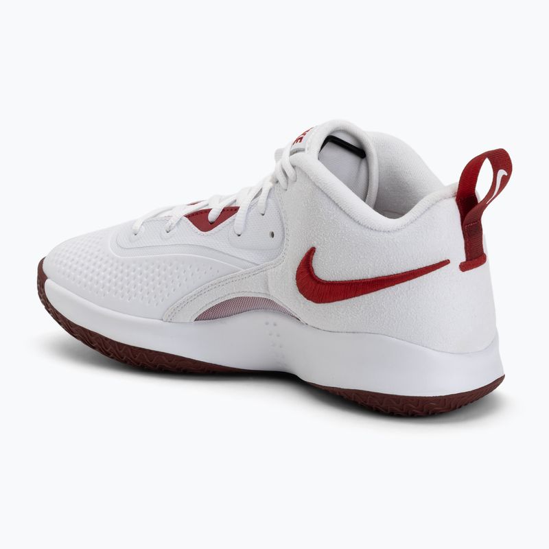 Volleyball shoes Nike React Hyperset 2 white/team crimson 3