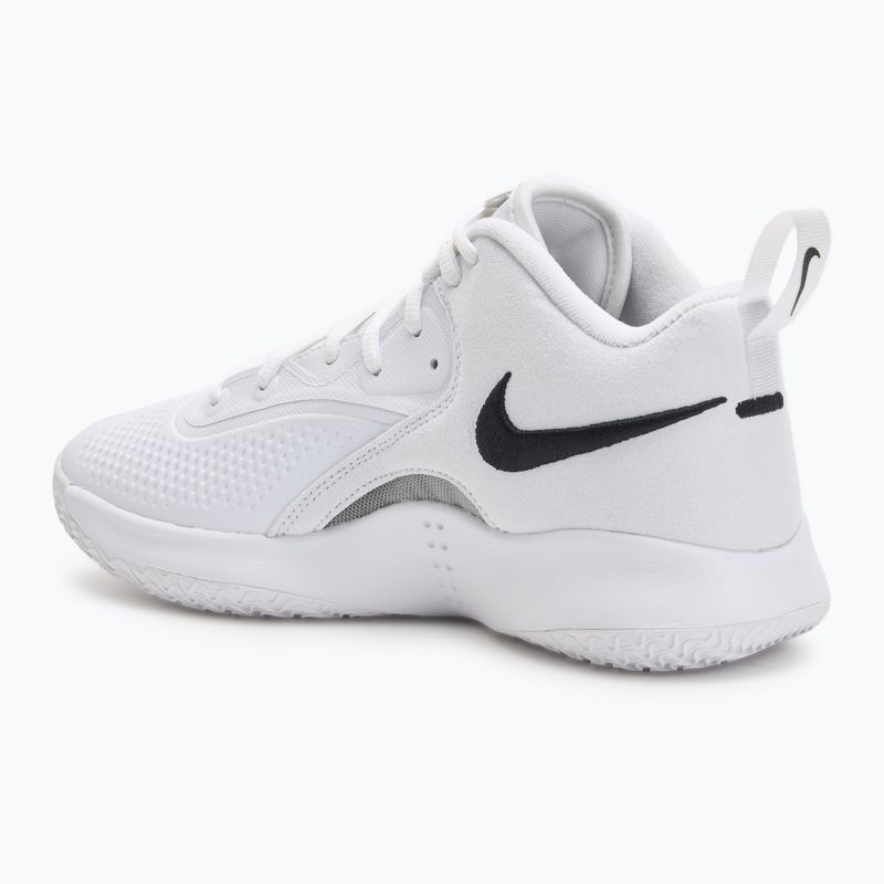 Nike React Hyperset 2 volleyball shoes white/white/black 3