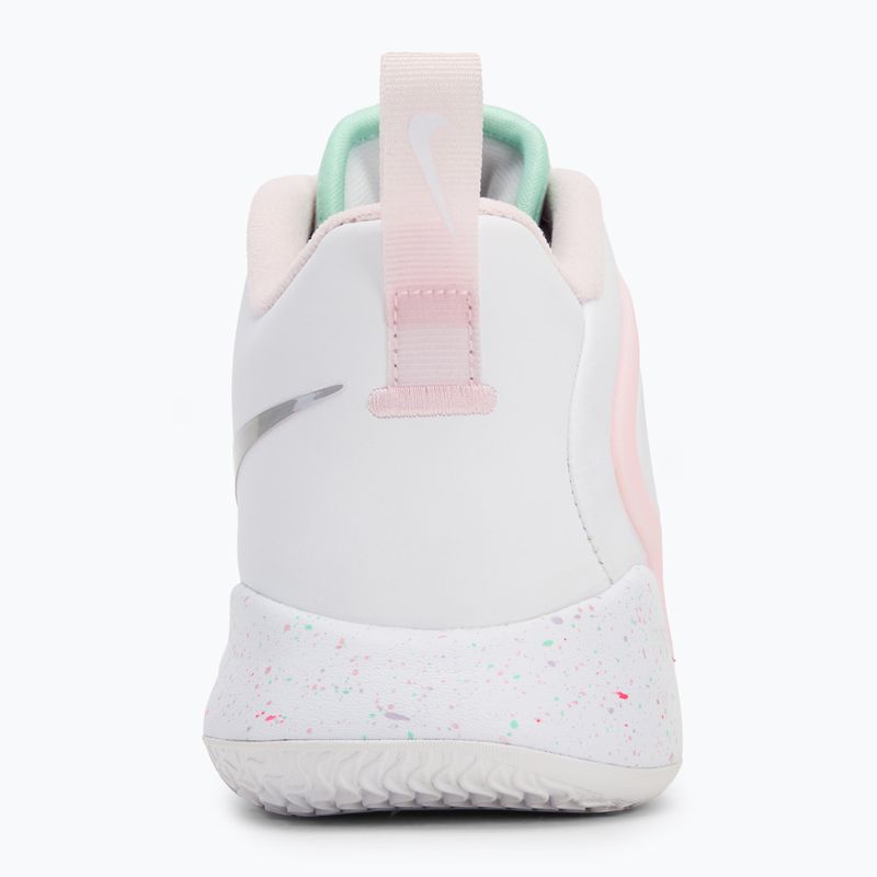 Nike Hyperset 2 SE volleyball shoes white/hyper pink/mint foam/violet mist/pink foam 6