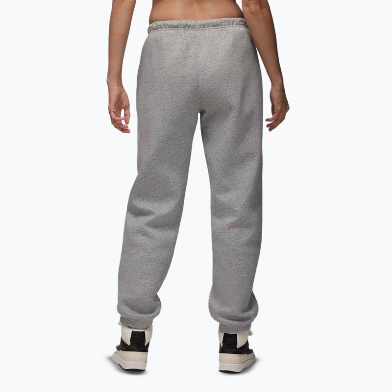 Women's trousers Jordan Brooklyn Fleece dark grey heather/white 3