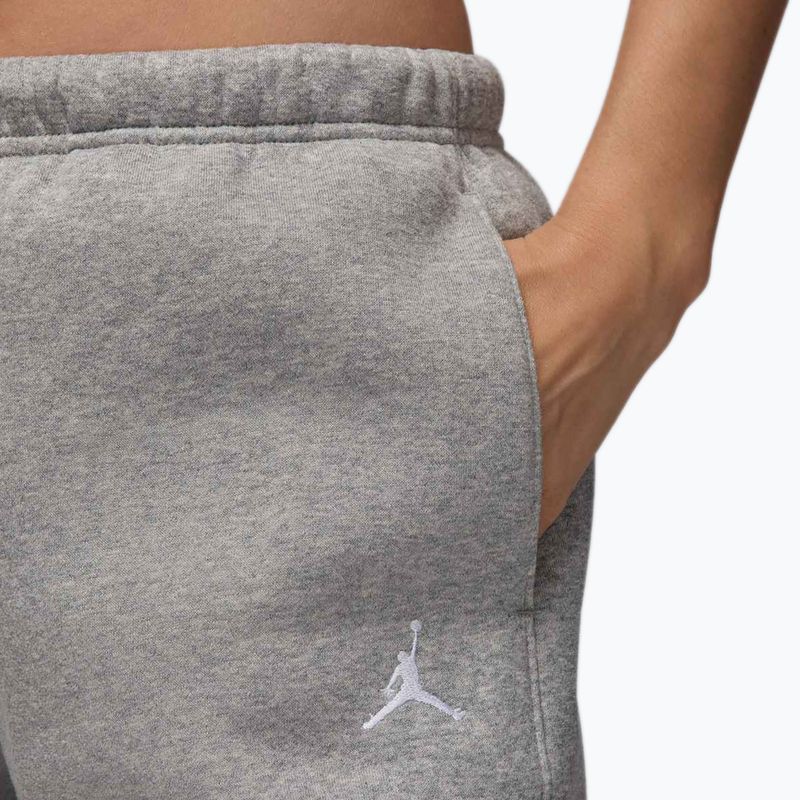 Women's trousers Nike Jordan Brooklyn Fleece dark grey heather/white 4