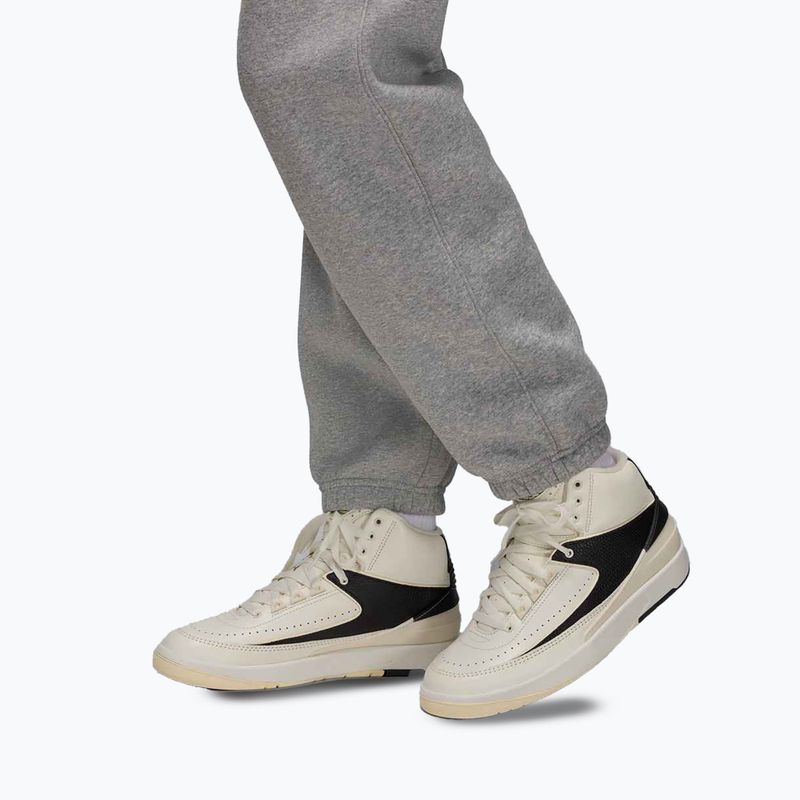 Women's trousers Nike Jordan Brooklyn Fleece dark grey heather/white 5