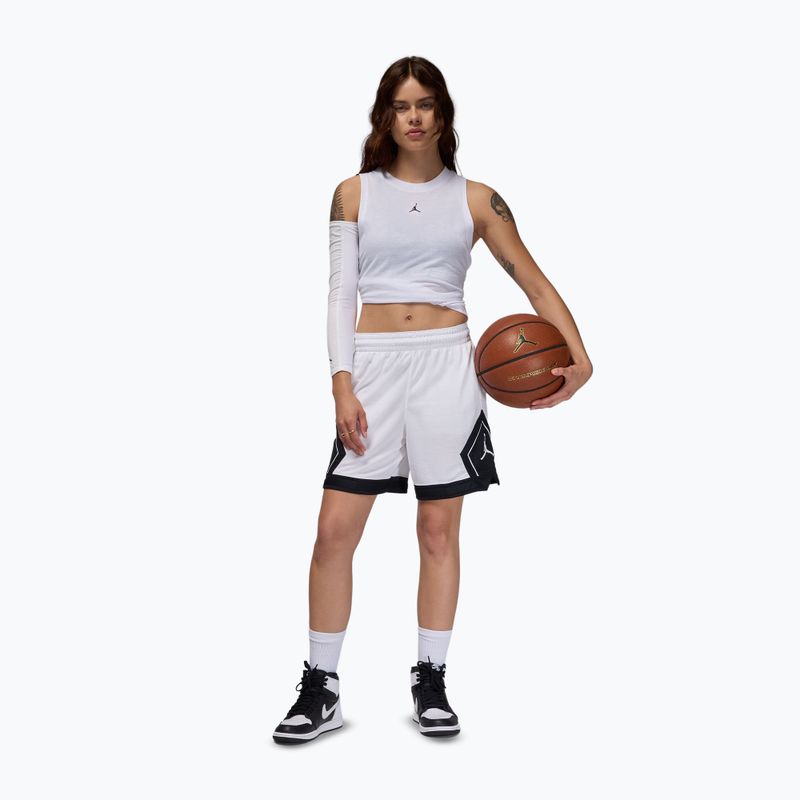 Women's basketball shorts Nike Jordan Sport Diamond 4" white/black/black/white 2