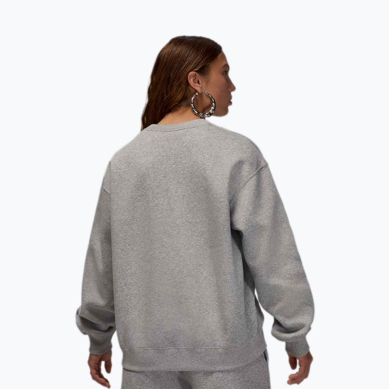 Women's sweatshirt Jordan Brooklyn Fleece dark grey heather/white 3