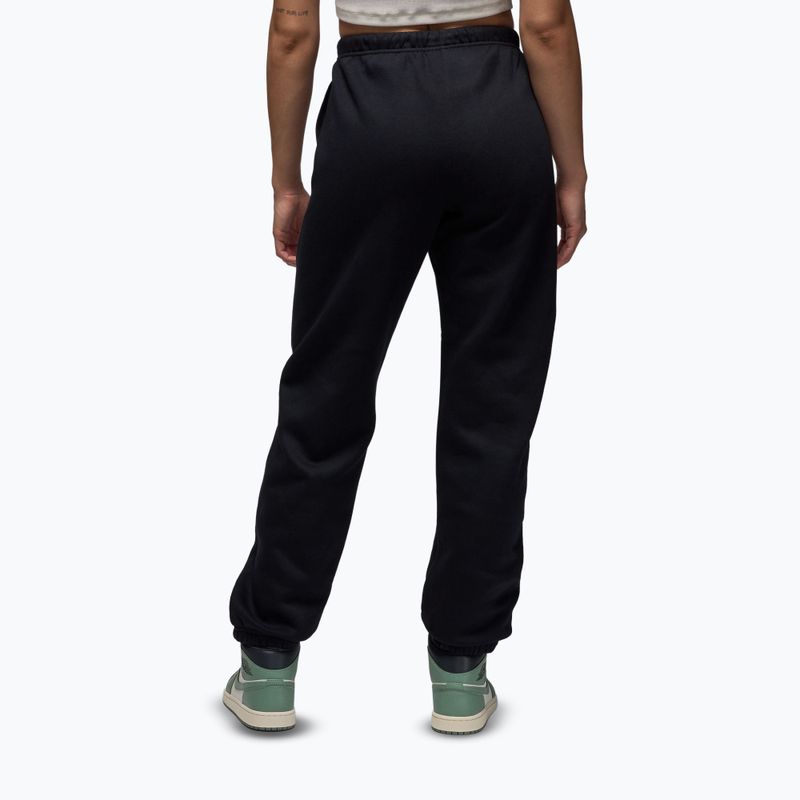 Women's trousers Jordan Brooklyn Fleece black/white 3
