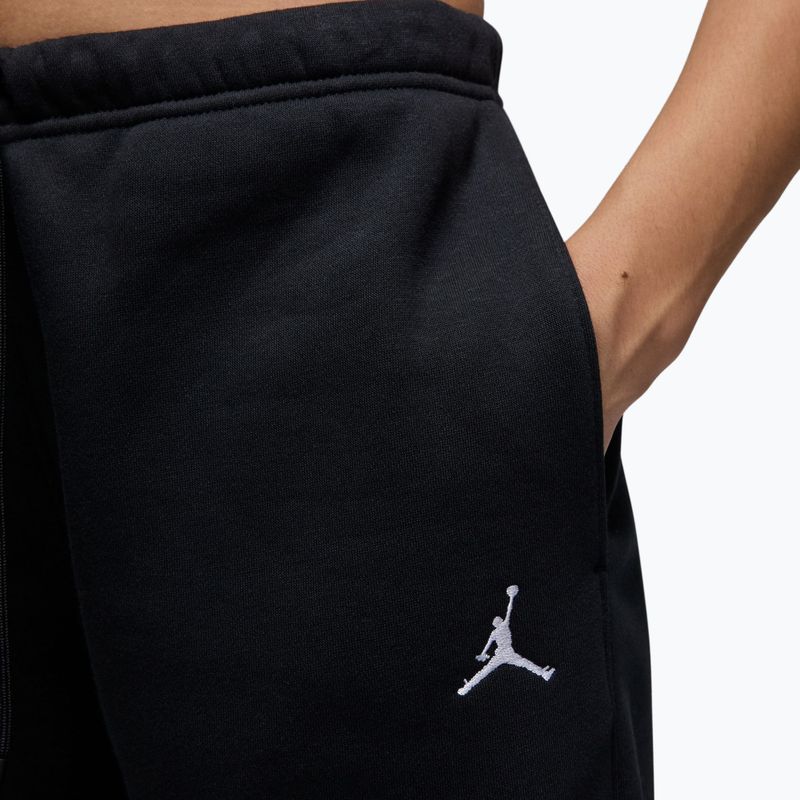 Women's trousers Jordan Brooklyn Fleece black/white 4
