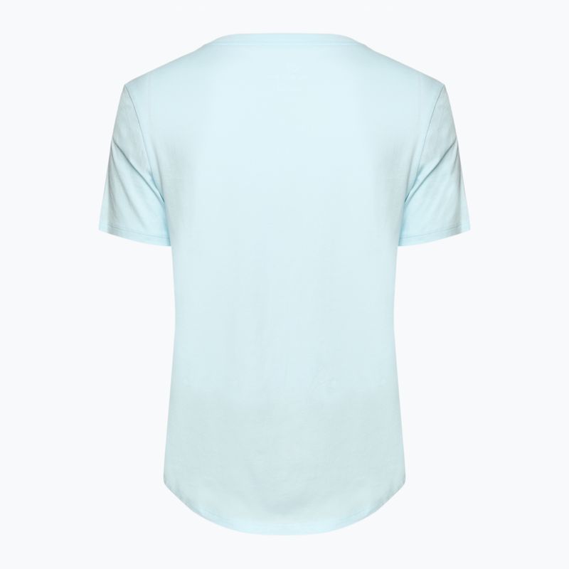 Nike Sportswear Club Essentials women's t-shirt glacier blue/white 2