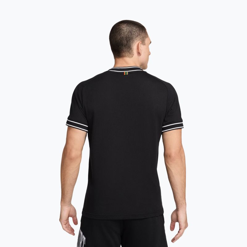 Men's tennis shirt Nike Court Heritage black/white 3