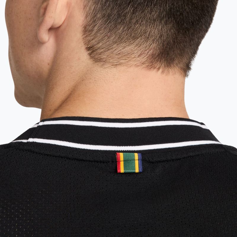 Men's tennis shirt Nike Court Heritage black/white 5