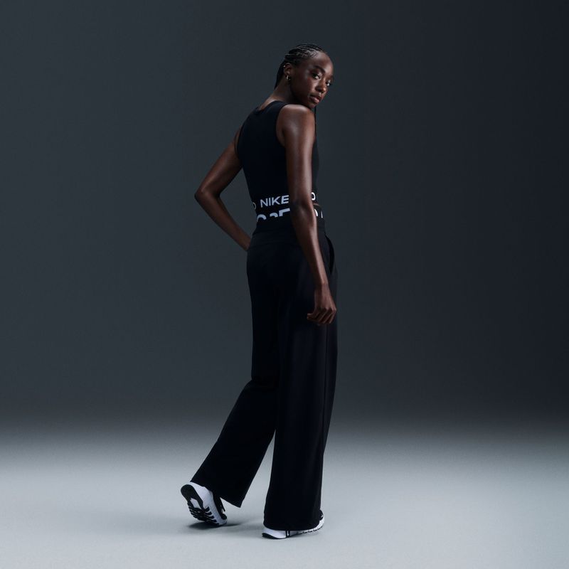 Women's training tank top Nike Pro Dri-Fit black/white 8