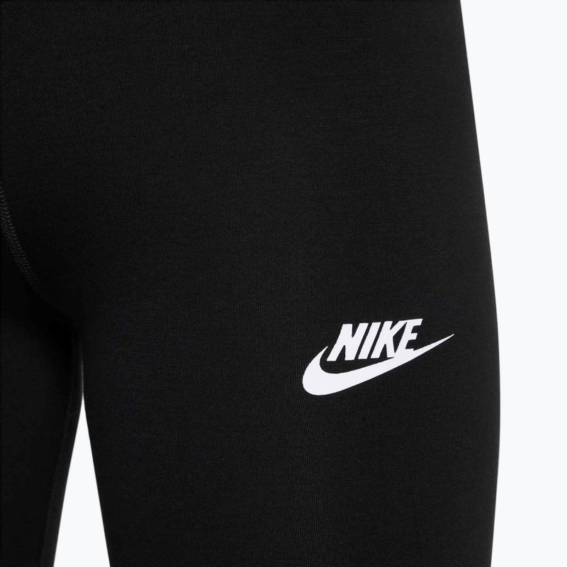 Children's leggings Nike Sportswear Classic High-Waisted black/white 4