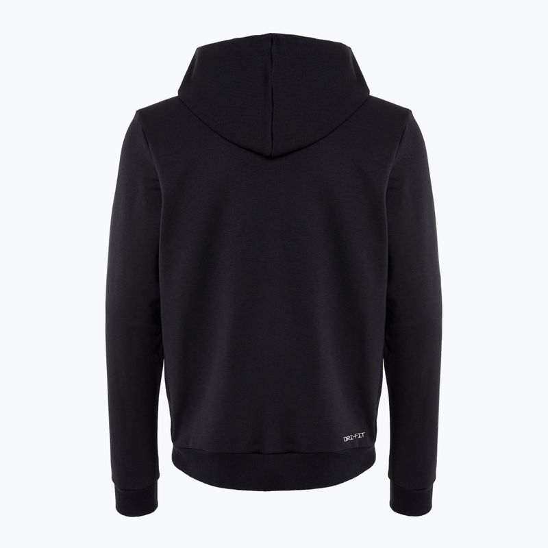 Men's Basketball Sweatshirt Nike Standard Issue Dri-Fit Full-Zip Hoodie black/pale ivory 2