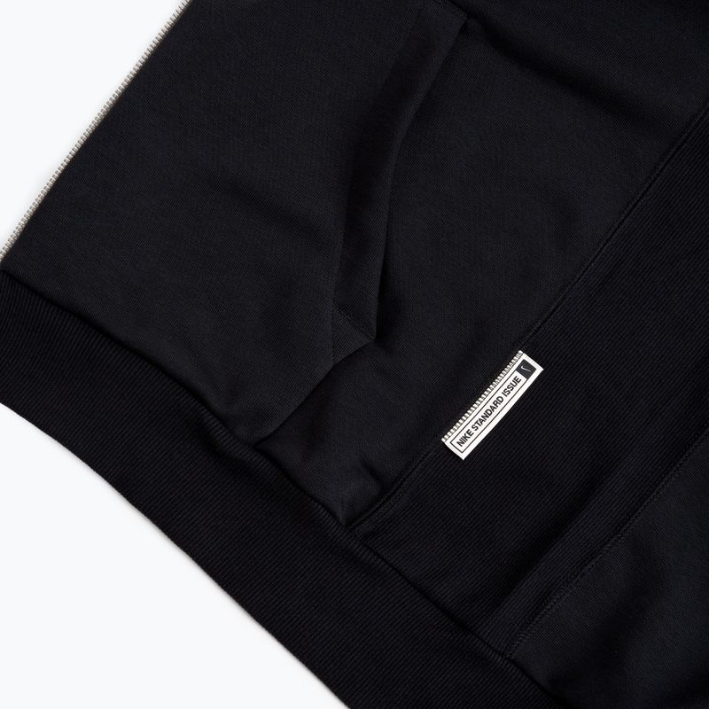 Men's Basketball Sweatshirt Nike Standard Issue Dri-Fit Full-Zip Hoodie black/pale ivory 4