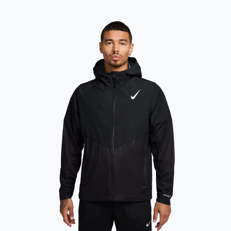 Men's running jacket Nike AeroSwift Storm-Fit Aerogami black/summit white