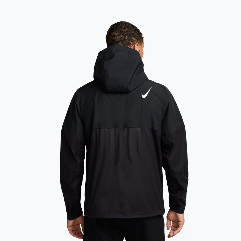 Men's running jacket Nike AeroSwift Storm-Fit Aerogami black/summit white 3