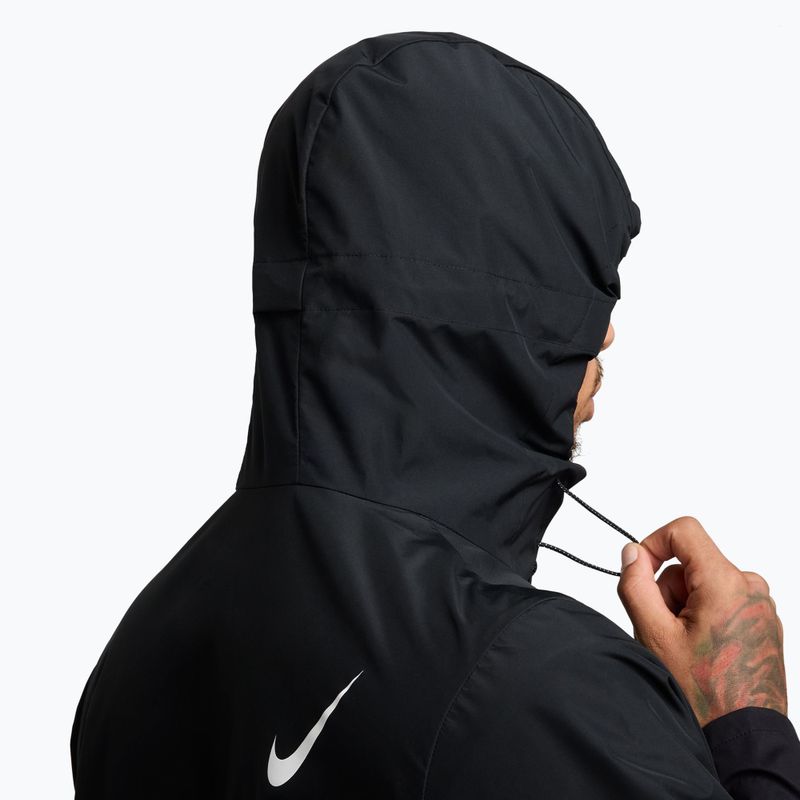 Men's running jacket Nike AeroSwift Storm-Fit Aerogami black/summit white 5