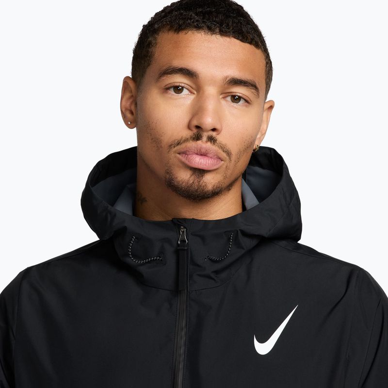 Men's running jacket Nike AeroSwift Storm-Fit Aerogami black/summit white 7