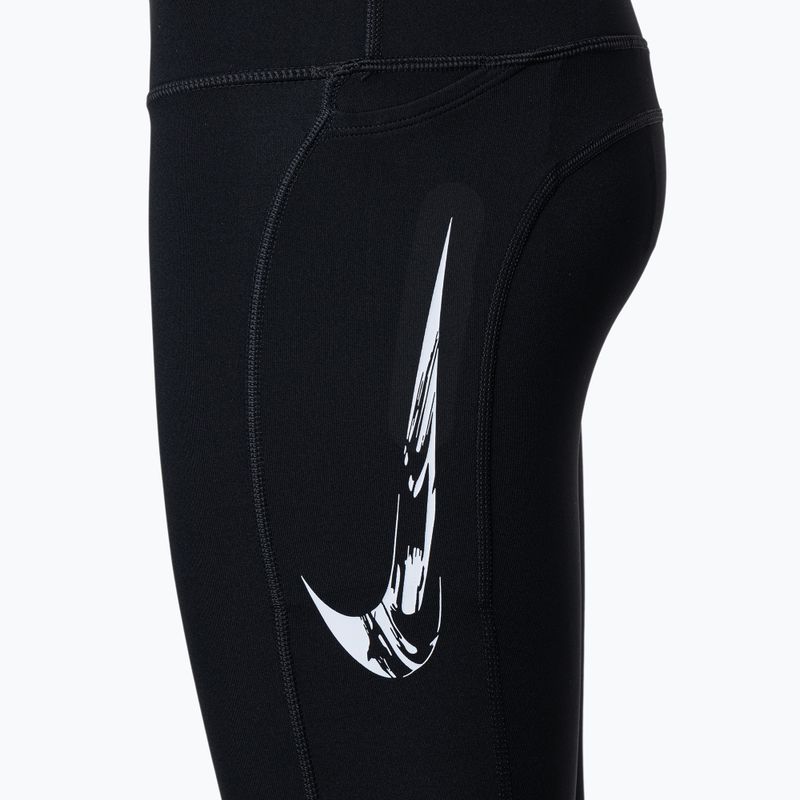 Nike Fast Swoosh women's leggings 7/8 black/white 3