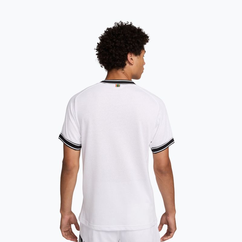 Men's tennis shirt Nike Court Heritage white/black 3