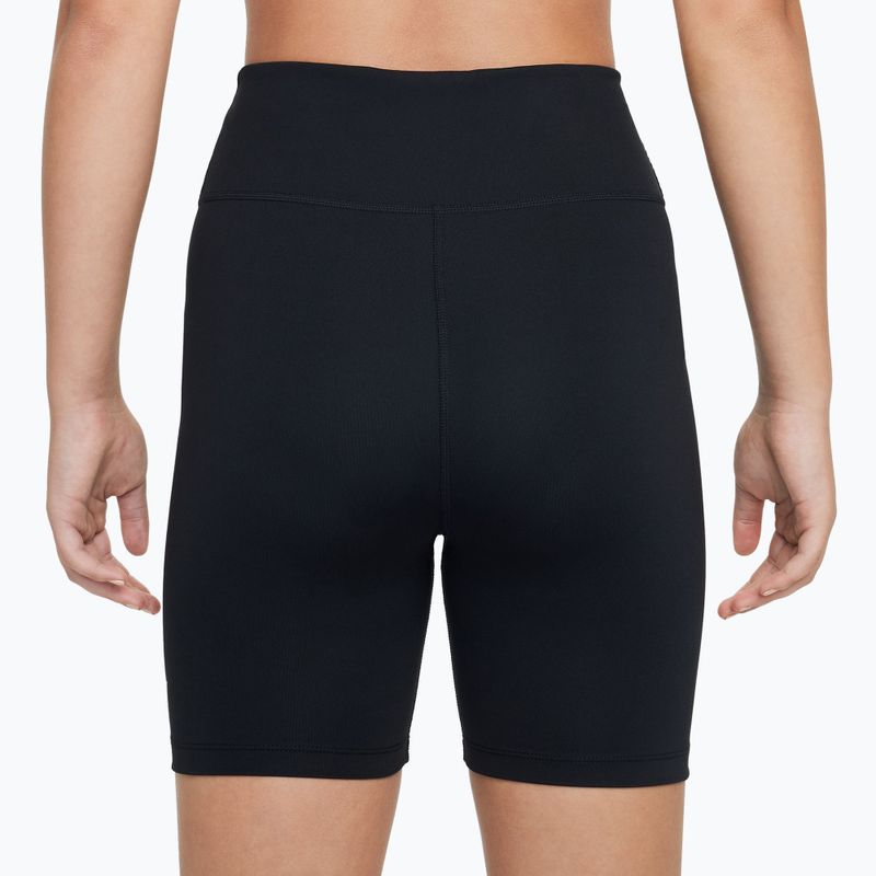 Nike One Dri-Fit children's shorts black/white 4