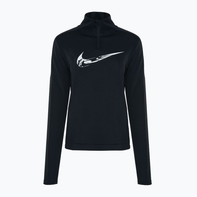 Women's running sweatshirt Nike Swoosh Dri-Fit HZ black / white