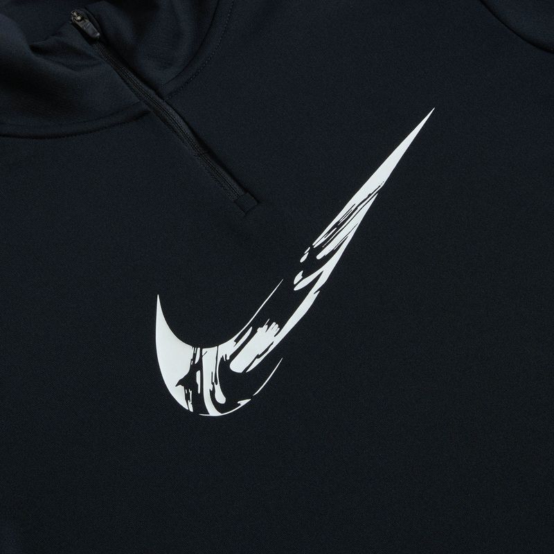 Women's running sweatshirt Nike Swoosh Dri-Fit HZ black / white 3