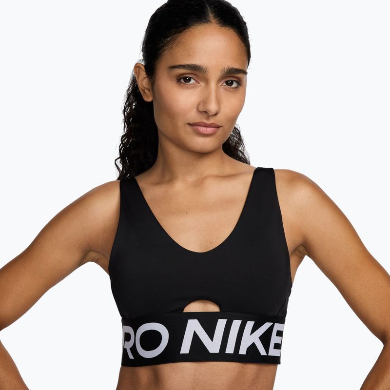 Training bra Nike Pro Indy Plunge black/white/white 4