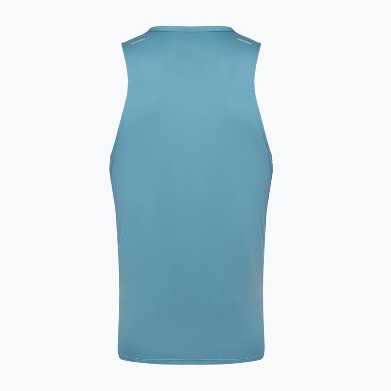 Men's running tank top Nike Dri-Fit Rise 365denim turquise / reflective silver 2