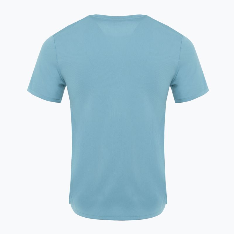 Men's Nike Miler Dri-Fit UV denim turquoise running shirt 2