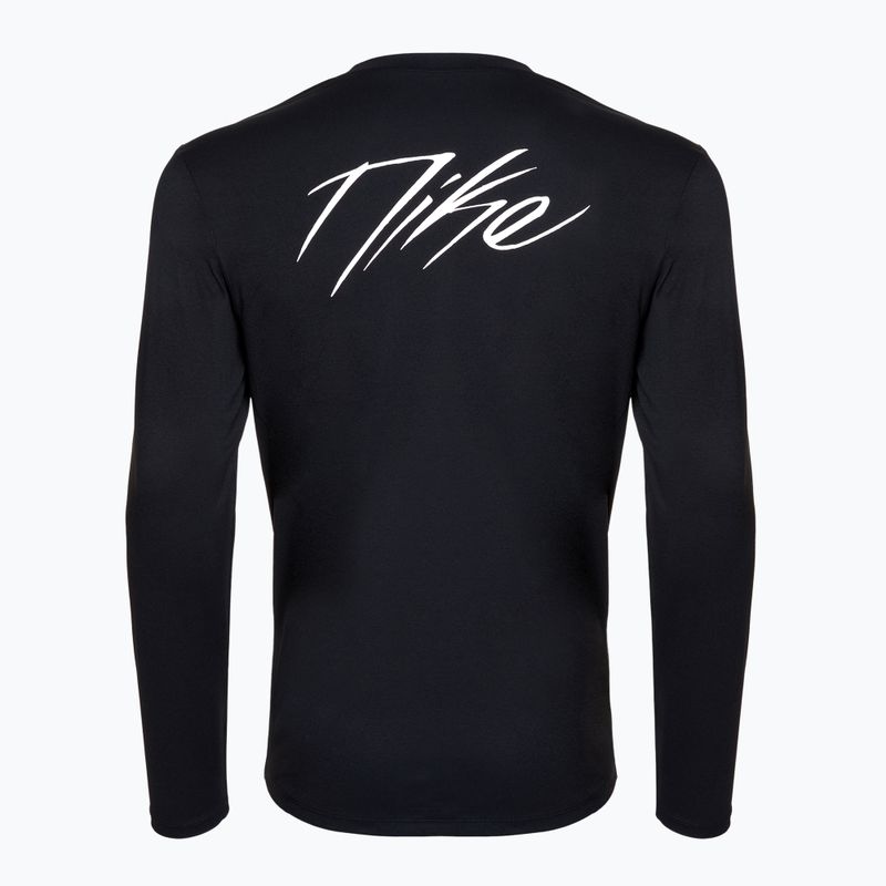 Men's basketball Longsleeve Nike Icon Dri-Fit UV black/white 2