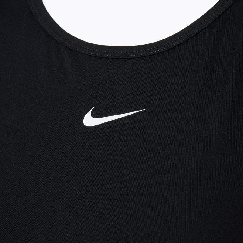 Women's training tank top Nike Pro Dri-Fit black/white 4