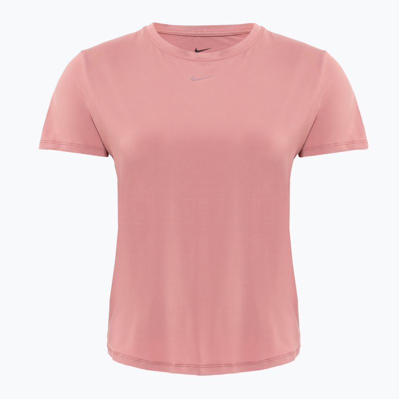 Nike One Classic Dri-Fit women's t-shirt canyon pink/black