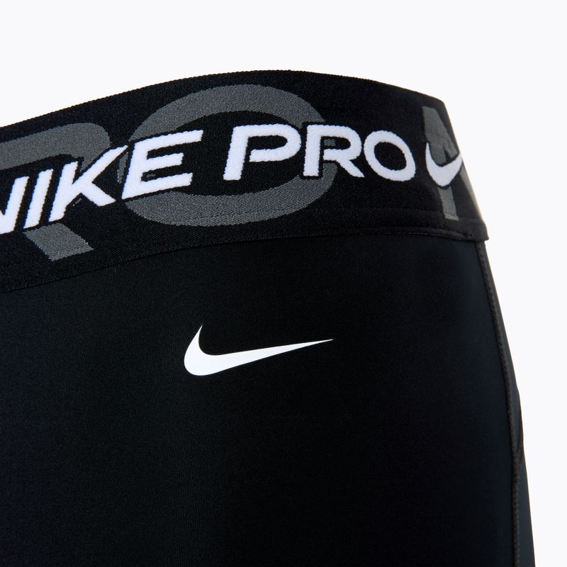 Women's training shorts Nike Pro Mid Rise 3" black/iron grey/white/white 6