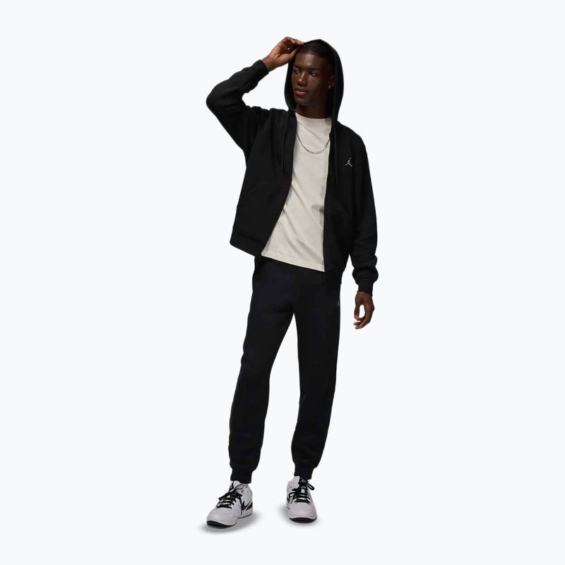 Men's sweatshirt Jordan Brooklyn Fleece Full Zip black/white 2