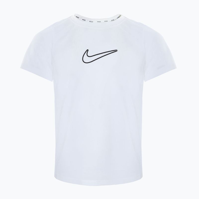 Nike One Dri-Fit white/black children's t-shirt