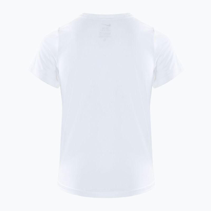 Nike One Dri-Fit white/black children's t-shirt 2