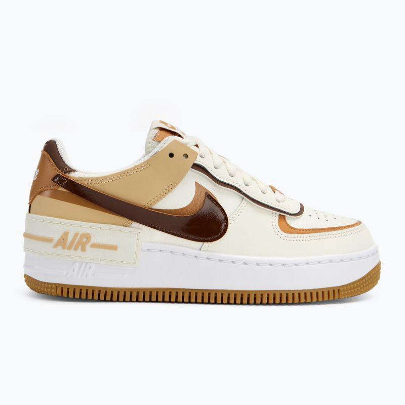 Nike Air Force 1 Shadow women's shoes sail/flax/sesame/brown 2