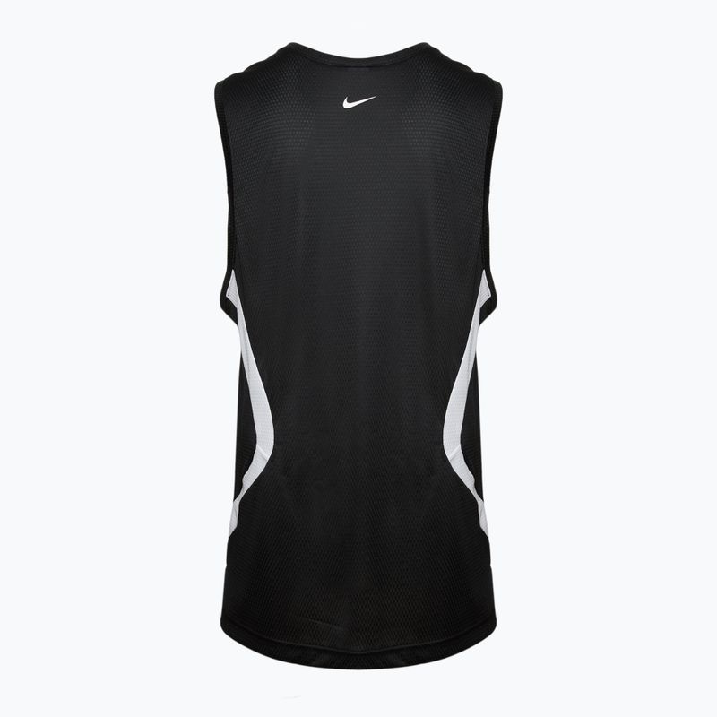 Men's basketball jersey Nike Icon Dri-Fit TT black/white/black/white 2