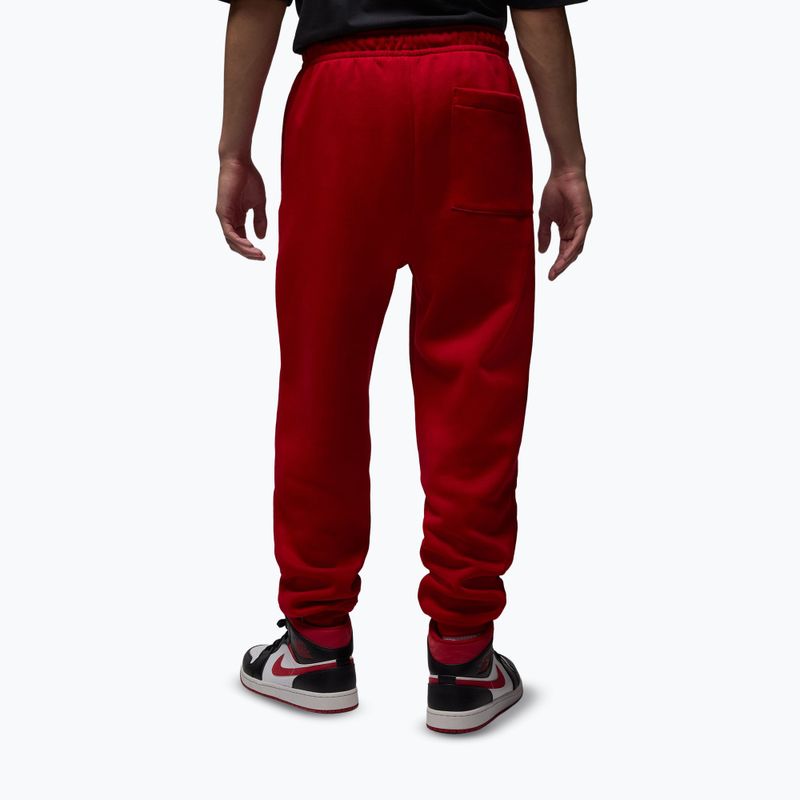 Men's trousers Nike Jordan Brooklyn Fleece gym red/white 3