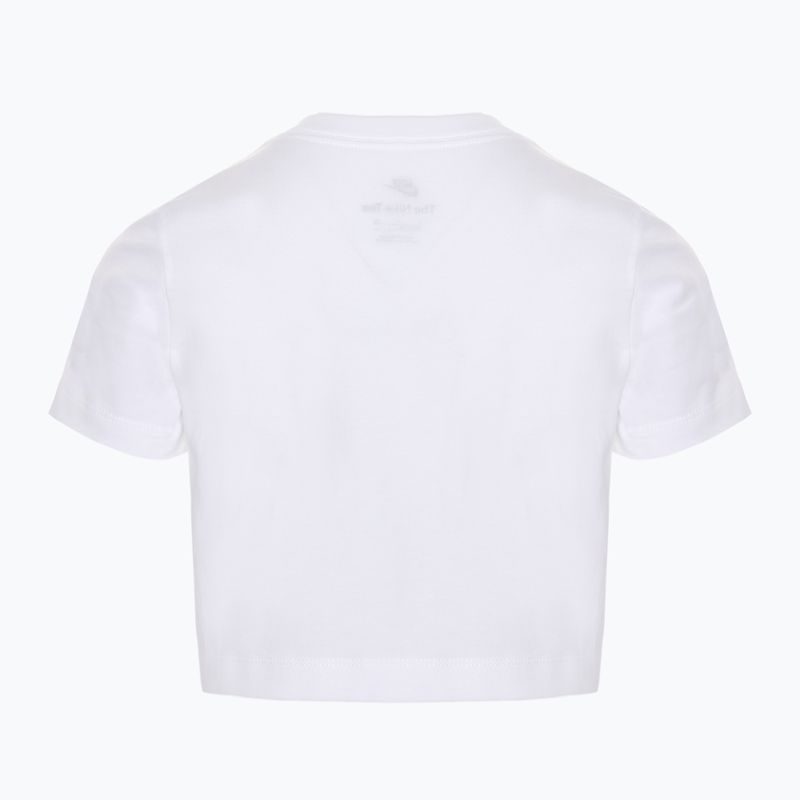 Nike Sportswear Cropped white children's t-shirt 2