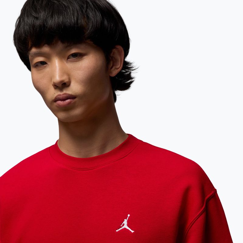Men's sweatshirt  Jordan Brooklyn Fleece Crew gym red/white 4