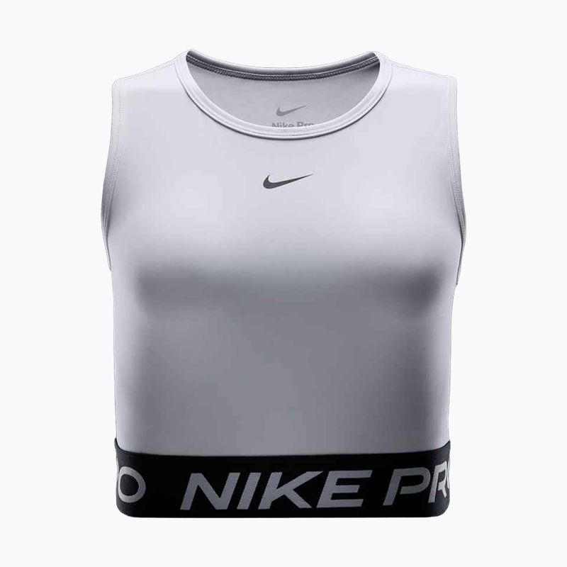 Women's training T-shirt Nike Pro Dri-Fit white/black 6