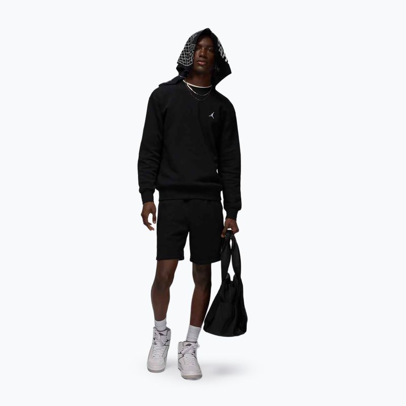Men's sweatshirt  Jordan Brooklyn Fleece Crew black/white 2
