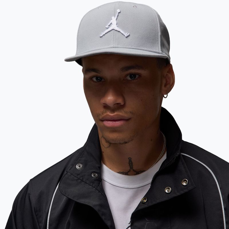 Baseball cap Nike Jordan Jumpman Pro light smoke grey/smoke grey/white 5