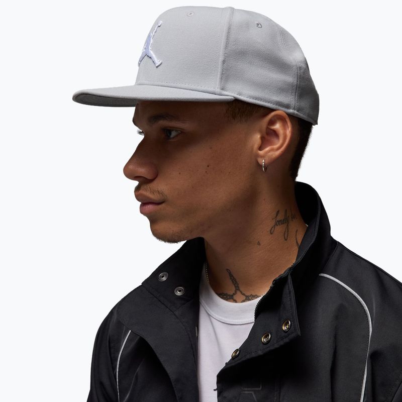 Baseball cap Nike Jordan Jumpman Pro light smoke grey/smoke grey/white 6