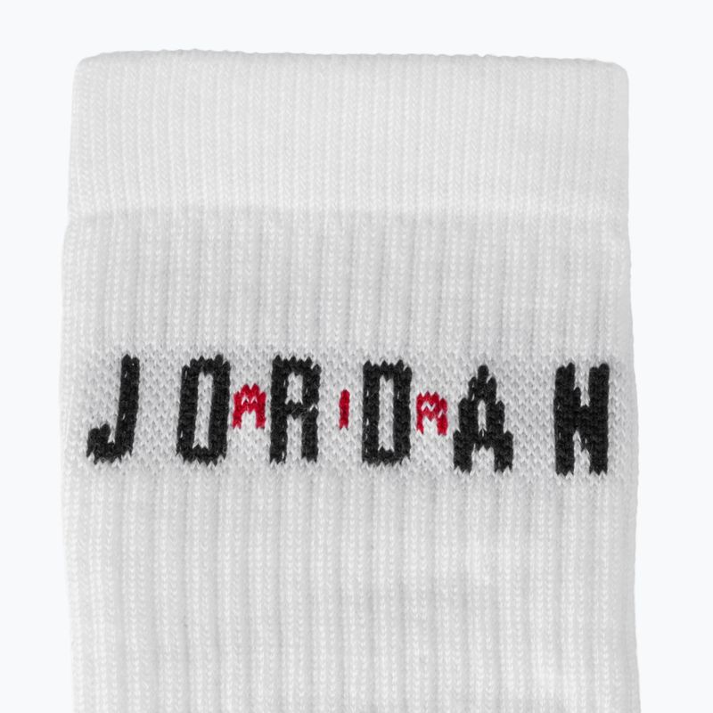 Socks Nike Jordan Everyday Crew 6 pairs white/gym red/black 3