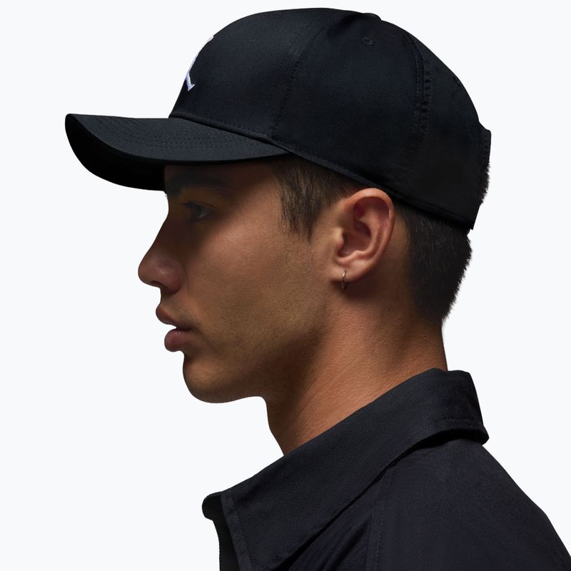 Baseball cap Jordan Rise Structured Curved-Bill black/white 9